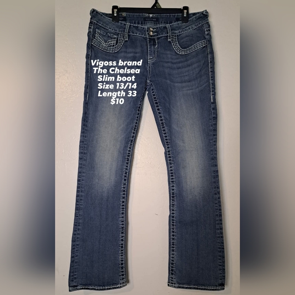 Vigoss Women's Dark Blue Boot Cut Jeans